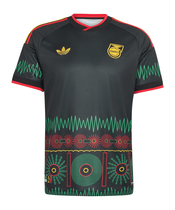 adidas Jamaika Trikot Away WM 2026 Schwarz - schwarz