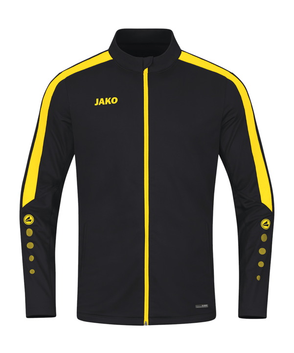 JAKO Power Polyesterjacke Kids Schwarz Gelb F803