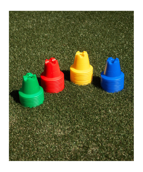 Cawila Mini-Pylone | Trainingskegel | Minihürden |  | 10er Set | Blau - blau