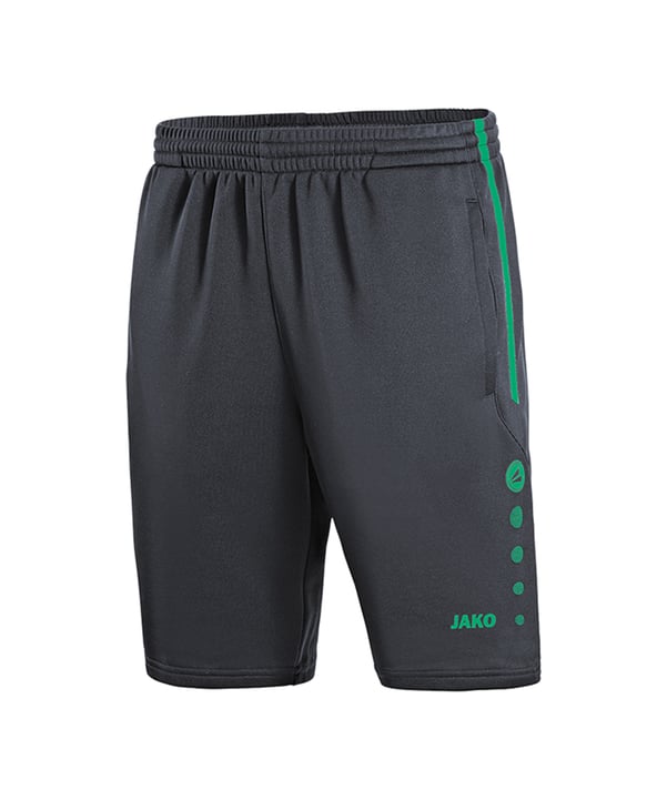Jako Active Trainingsshort Kids | grau türkis F24 - grau