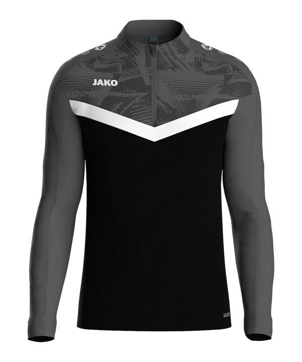 JAKO Iconic HalfZip Sweatshirt Schwarz F801