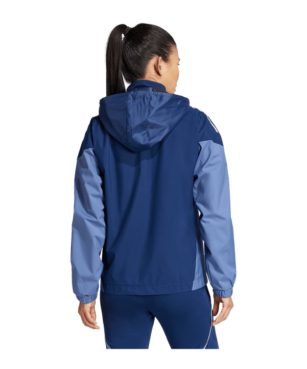 adidas Tiro 25 Competition Regenjacke Damen Blau - blau