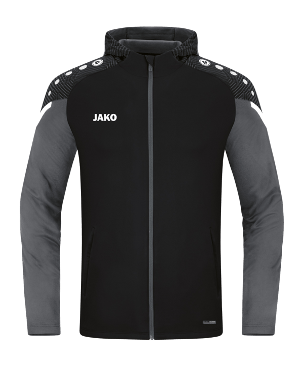 JAKO Performance Kapuzenjacke Schwarz F804