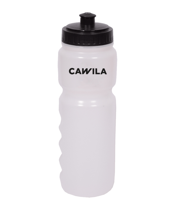 Cawila ACADEMY Trinkflasche 750ml | Transparent - weiss