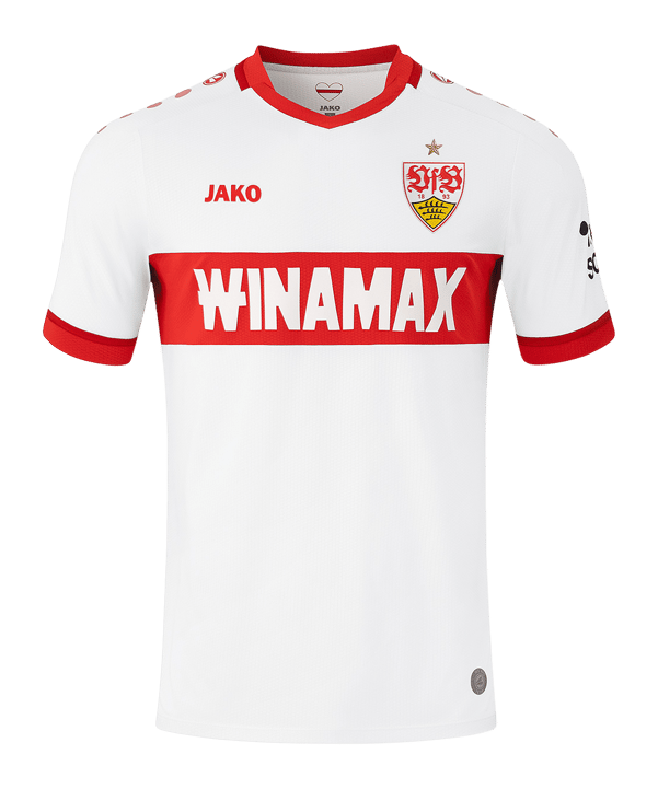 JAKO VfB Stuttgart Trikot Home 2024/2025 Weiss - weiss