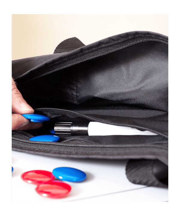 Cawila Taktiktafel Fussball inkl. Tasche |  | Size: 75 x 100 cm Weiss - weiss