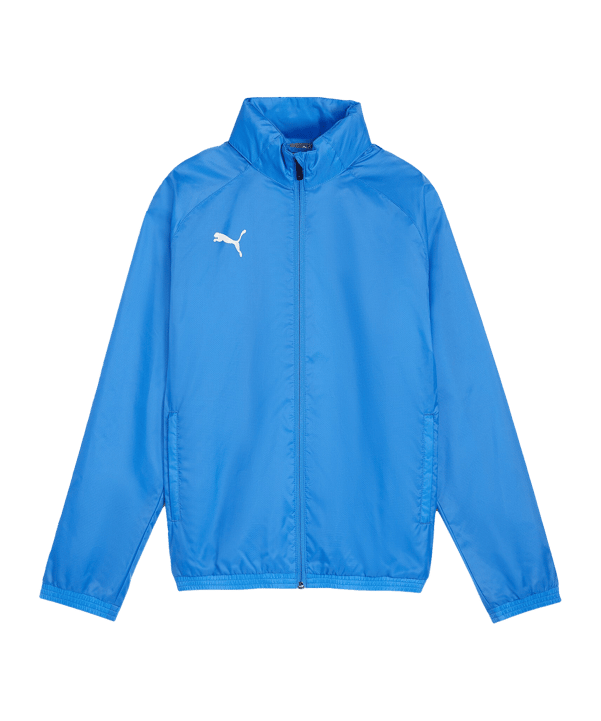 PUMA teamGOAL Allwetterjacke Kids Blau Weiss F02
