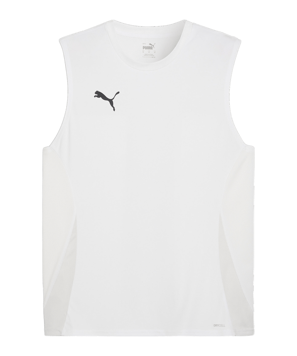 PUMA teamGOAL Tanktop Weiss Schwarz F04
