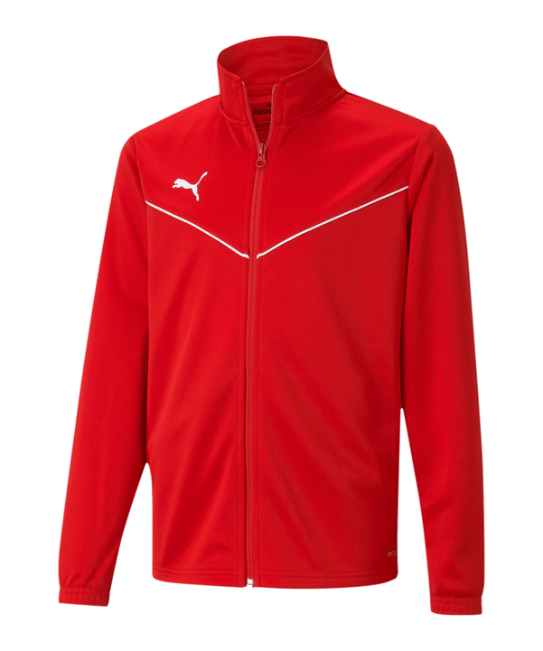 PUMA teamRISE Poly Trainingsjacke Kids Rot F01