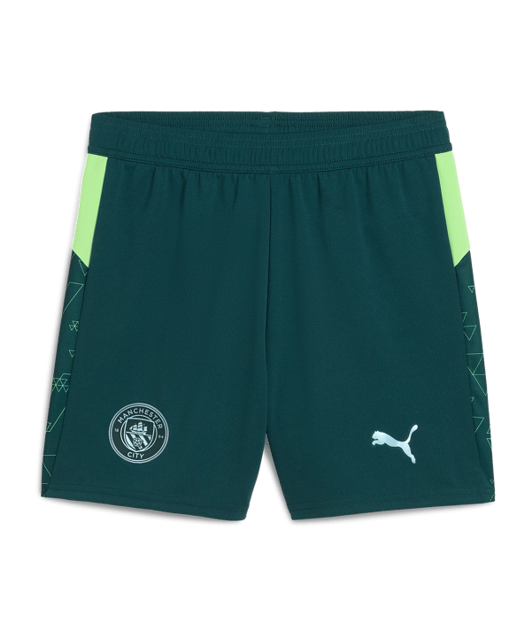 PUMA Manchester City Replica Short Kids Grün F04 - gruen