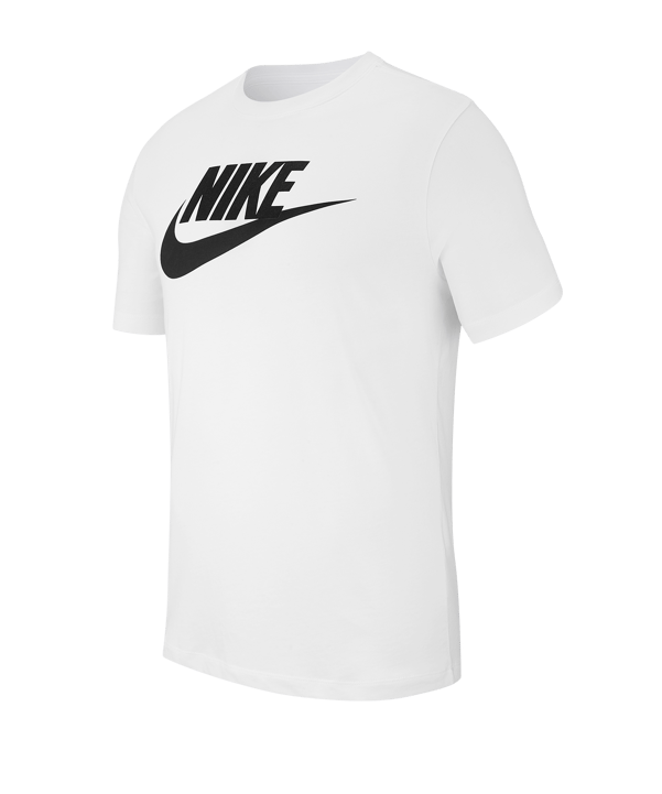 Nike Icon Futura T-Shirt Weiss Schwarz F101 - weiss