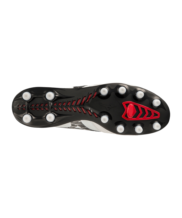 Mizuno Morelia Neo IV Made in Japan FG Special Edition Weiss Schwarz Rot F09 - weiss