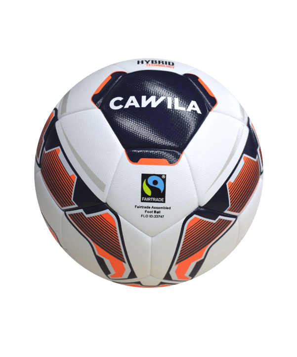 Cawila Light-Fußball MISSION HYBRID X-LITE |   Fairtrade 290g | Gr.4 - weiss