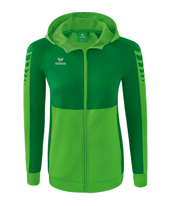 Erima Six Wings Kapuzenjacke Damen Grün - gruen