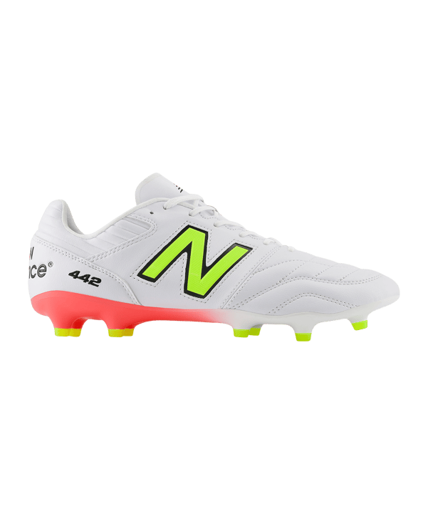 New Balance 442 Pro V2 FG Flash Point Weiß - weiss