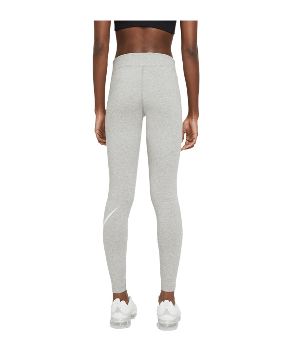 Nike Essentials Swoosh Leggings Damen Grau F063 - grau