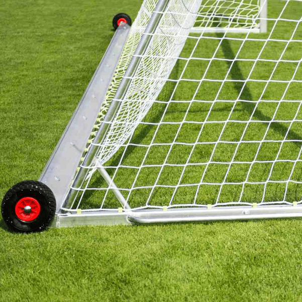 Safety Fußballtore 7,32x2,44 m vollverschweißt | kippsicher - grau