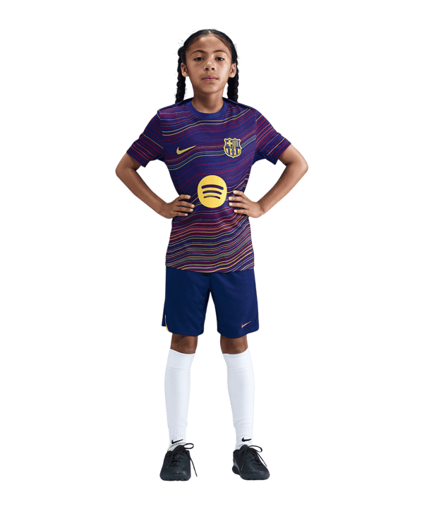 Nike FC Barcelona Prematch Short Home 2025/2026 Kids Blau F456 - blau