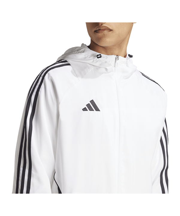 adidas Tiro 24 Windbreaker Weiss Schwarz | - weiss