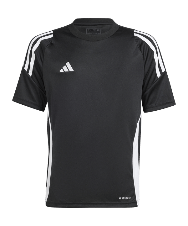 adidas Tiro 24 Trikot Kids Schwarz Weiss
