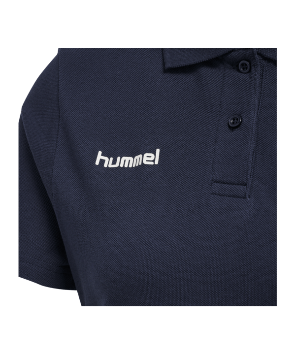 Hummel hmlGO Cotton Poloshirt Damen Blau F7026 - blau
