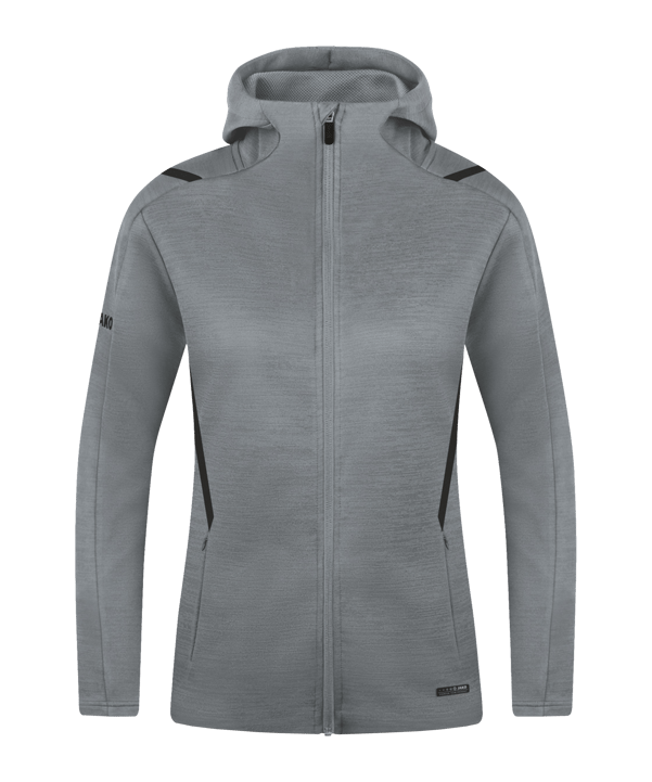 JAKO Challenge Freizeit Kapuzenjacke Damen F531 - grau