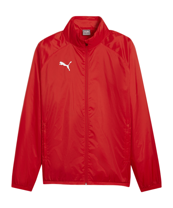 PUMA teamGOAL Allwetterjacke Rot Weiss F01