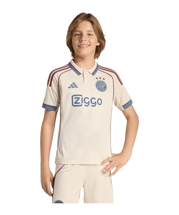 adidas Ajax Amsterdam Trikot 3rd 2025/2026 Kids Beige - beige