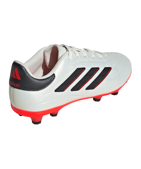 adidas COPA Pure 2 League FG Solar Energy Kids Weiss Schwarz Rot - weiss