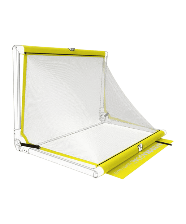 BAZOOKAGOAL SPARE-NET | 120x75cm | white yellow | - blau