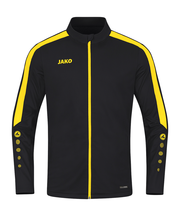 JAKO Power Polyesterjacke Schwarz Gelb F803