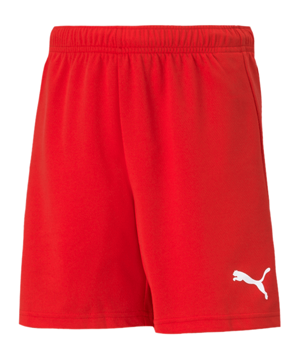 PUMA teamRISE Short Kids Rot Weiss F01
