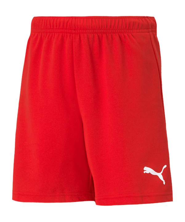 PUMA teamRISE Short Kids Rot Weiss F01