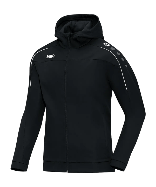 JAKO Classico Kapuzenjacke Kids Schwarz F08