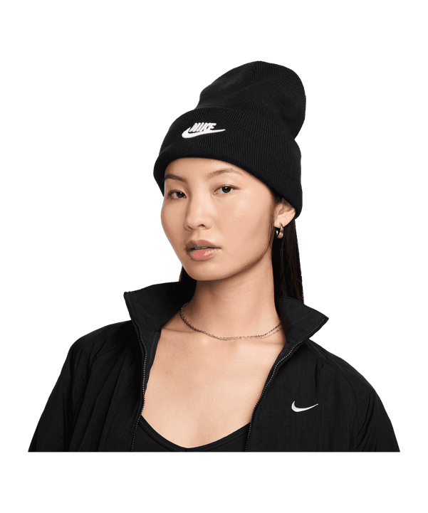Nike Peak Beanie Schwarz F010 - schwarz