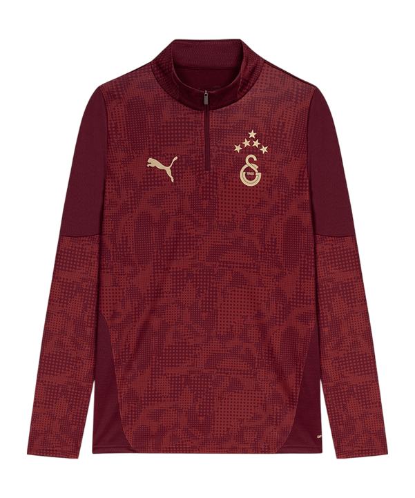 PUMA Galatasaray Istanbul Training 1/4 Zip Sweatshirt Rot F03 - rot