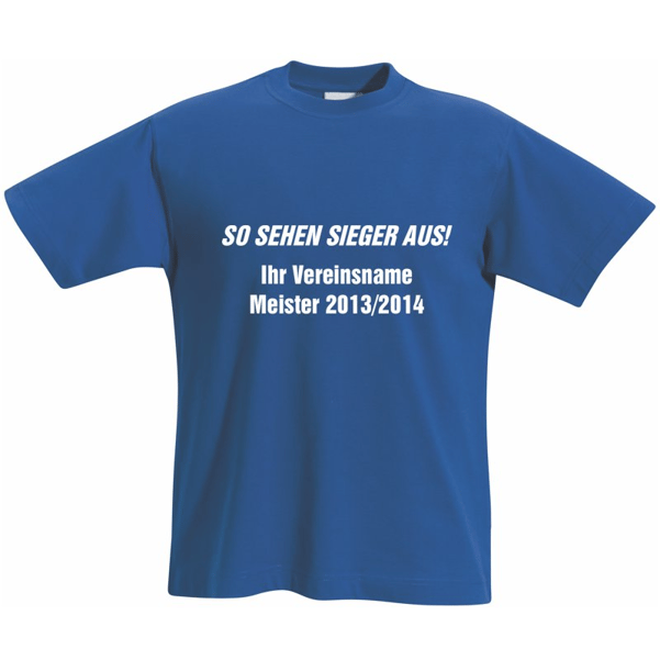 Meister T-Shirt | blau - blau