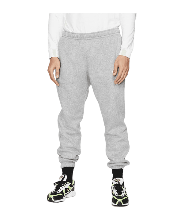Nike Club Jogginghose Tall Grau Silber Weiss F063 - grau