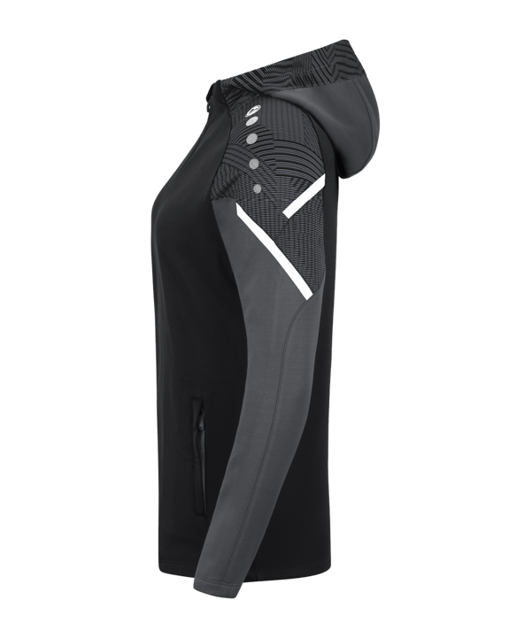 JAKO Performance Kapuzenjacke Damen Schwarz F804 - schwarz