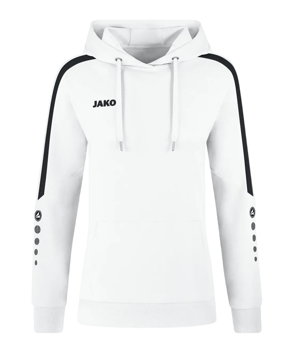 JAKO Power Hoody Damen Weiss Schwarz F000