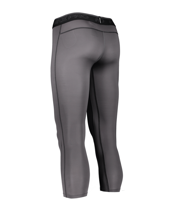 Nike Pro Dri-FIT 3/4 Tight Grau Schwarz F068 - grau