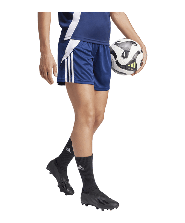 adidas Tiro 24 Training Short Damen Blau Weiss - blau