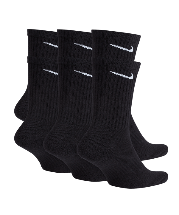 Nike Everyday Cushion Crew 6er Pack Socken F010 - schwarz