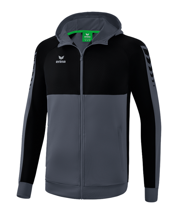 Erima Six Wings Kapuzenjacke Kids Grau