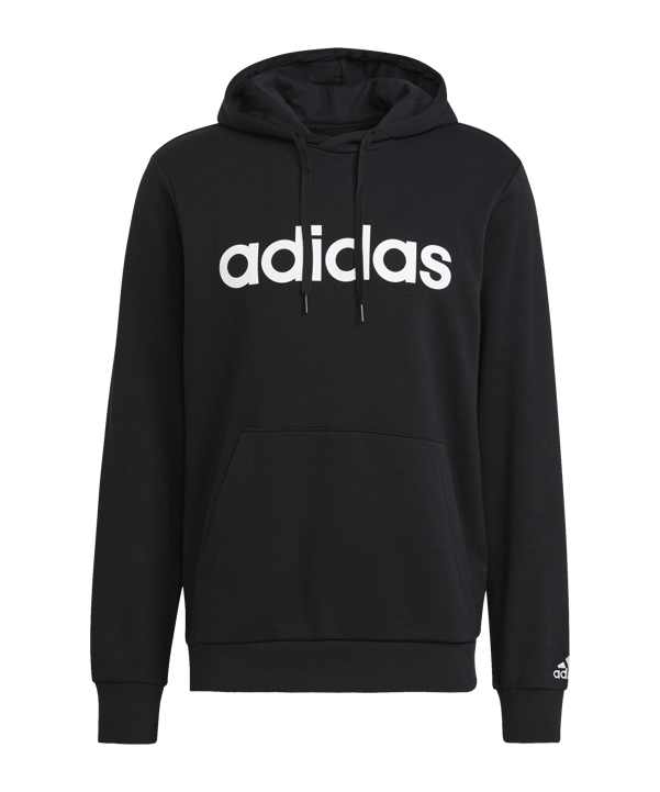 adidas Essentials Hoody Schwarz Weiss - schwarz