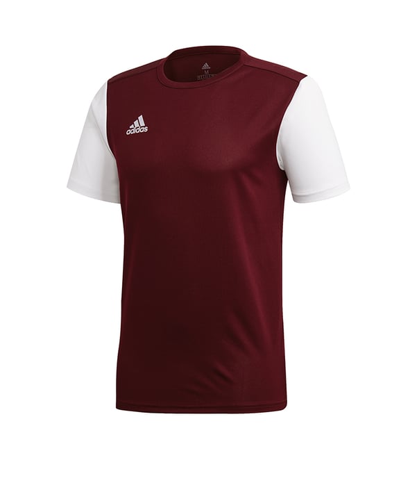 adidas Estro 19 Trikot kurzarm Dunkelrot Weiss