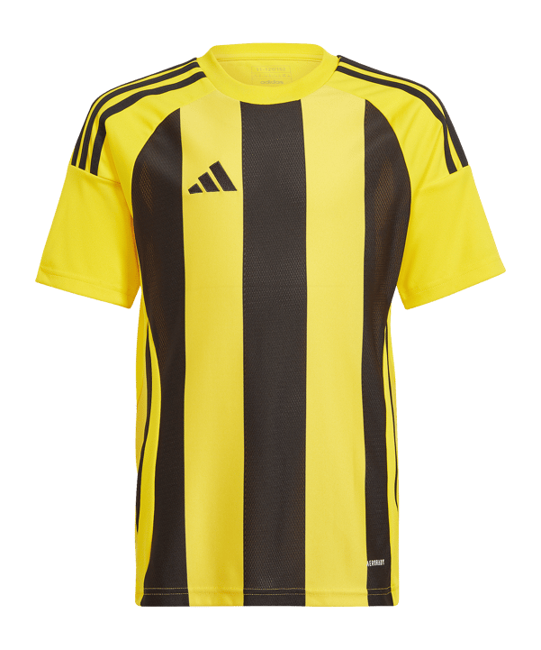 adidas Striped 24 Trikot Kids Gelb Schwarz