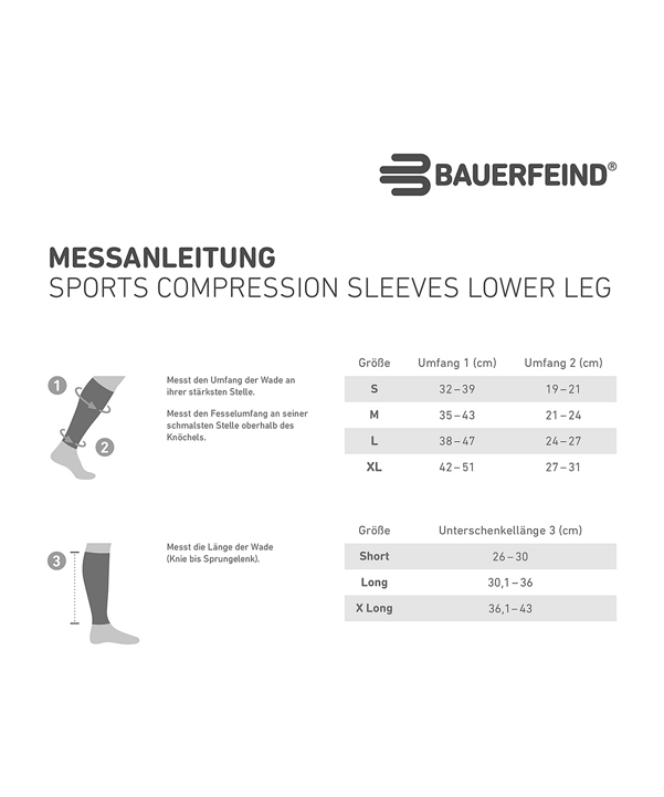 Bauerfeind SC LOWER LEG Sleeve Blau - blau