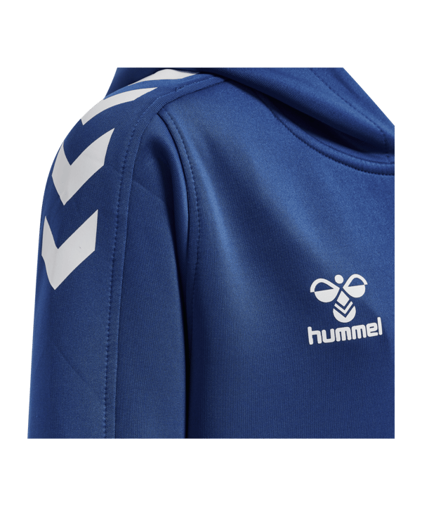 Hummel hmlCORE XK Kapuzenjacke Kids Blau F7045 - blau