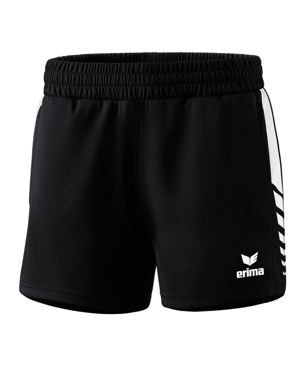 Erima Six Wings Worker Short Damen Schwarz Weiss